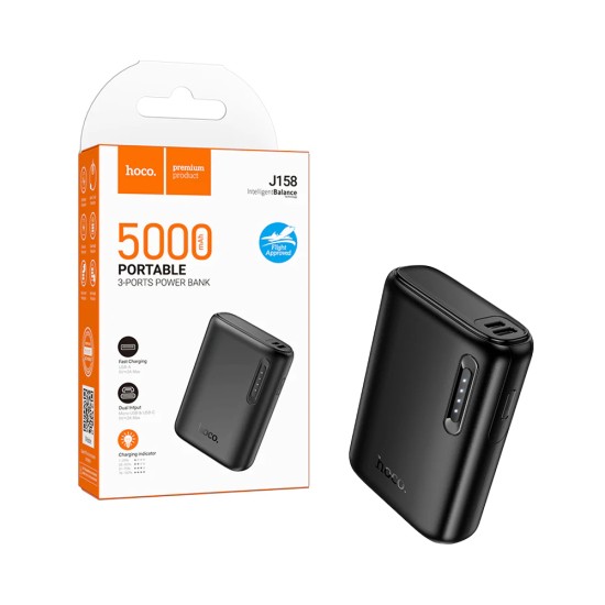 Hoco Power Bank J158 Runner 5000mAh Black